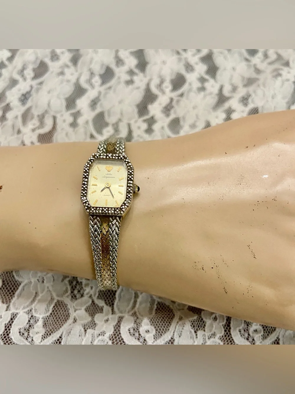 Jules Jurgensen Swiss Made, Silver-Gold Quartz Ladies Watch 6926